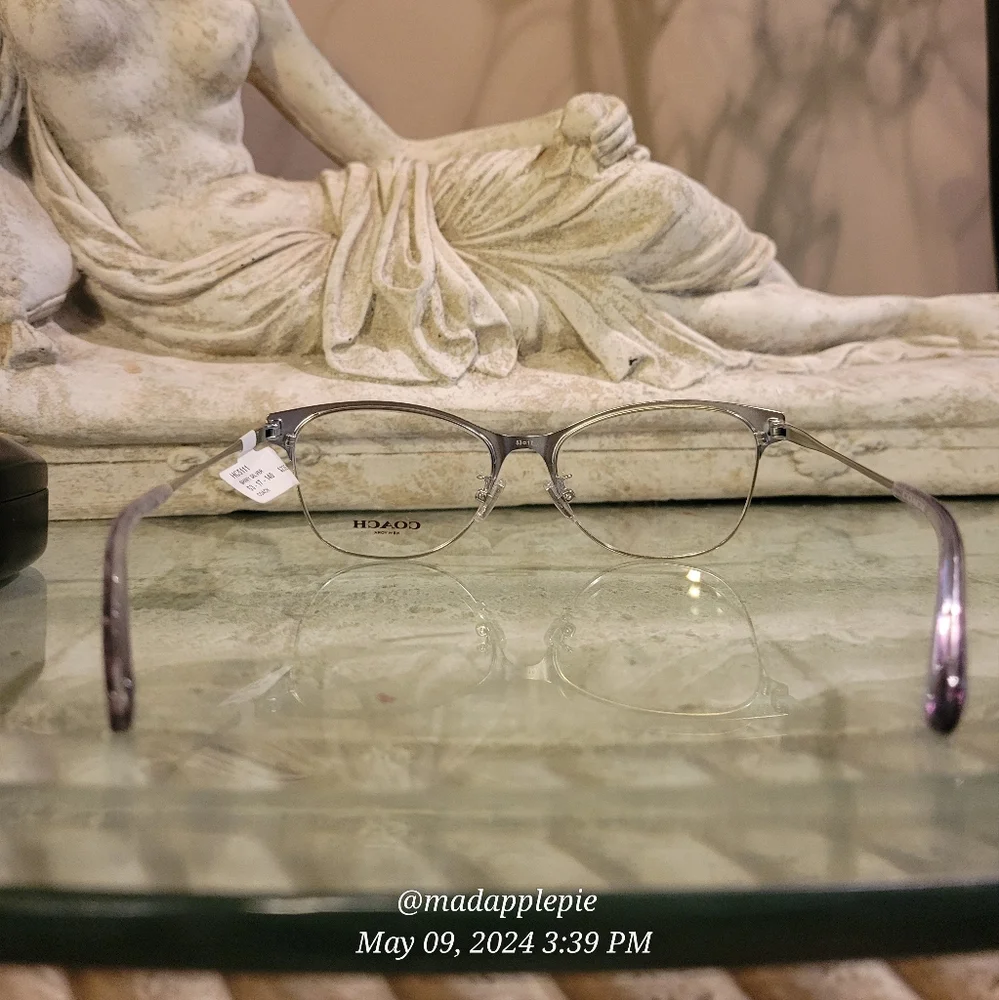 Coach HC5111 Perscription Eyeglass Frames Only Metal Cat Eye Designer #87